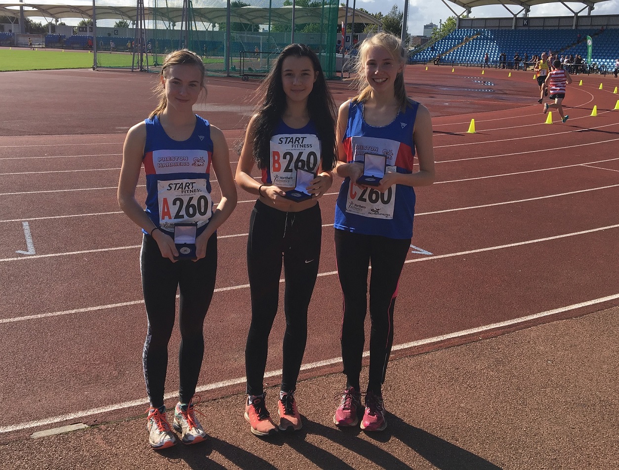 2016 Under 13 girls Scarlet Sutton, Faye Houghton, Imogen Blackwell